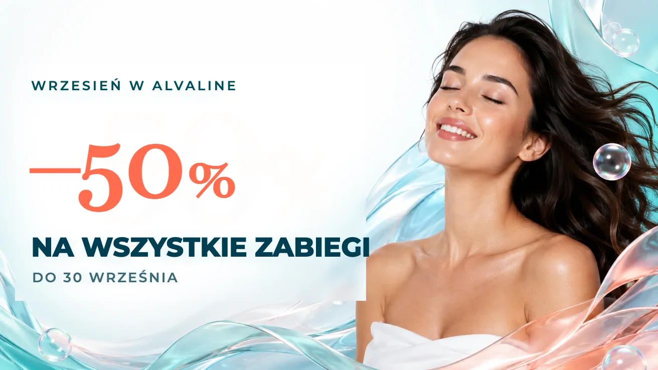 −50 % na wszystkie zabiegi we wrześniu, do 30 września